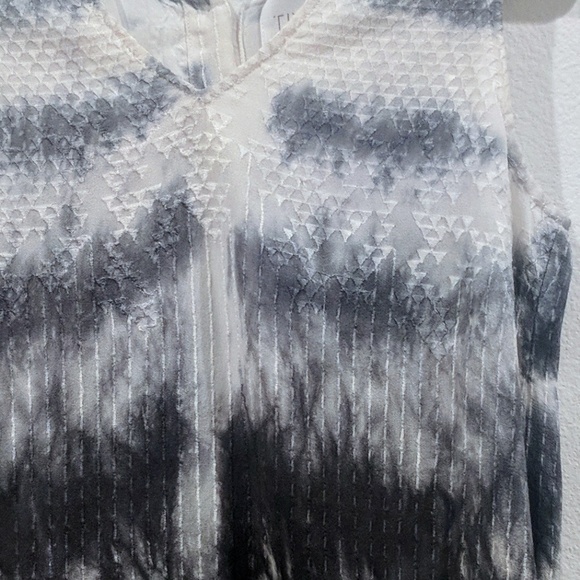 TRYB tie-dye hi-lo silk 100% boho top sz S - Picture 7 of 7